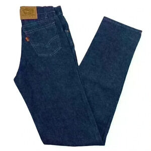 Vintage Levis Jeans NWOT Orange Tab Dark Wash Dura Plus Straight Leg Jeans 26x32